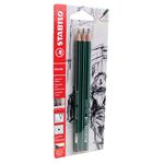 LAPIZ DE DIBUJO 2B, HB Y 2H STABILO OTHELLO BTL C/3