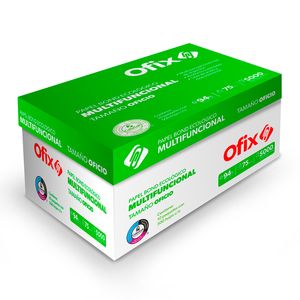 Papel Ofix Ecologico Oficio Blanco 37K C/500Hjs Caja 10 Paquetes Of Eco-Ofix