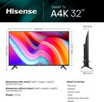 PANTALLA SMART  TV LED 32" HISENSE VIDAA HD (1366X768) WIFI HDMI USB 60HZ