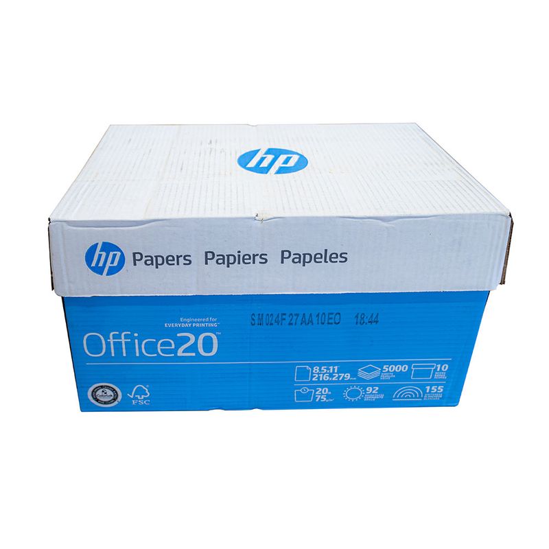PAPEL HP OFFICE CARTA BLCO 37K CAJA 10 PAQUETES