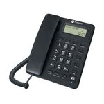 TELEFONO ALAMBRICO CON IDENTIFICADOR DE LLAMADA Y ALTAVOZ NEGRO