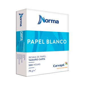 Papel Norma Carta Blanco 37K C/500Hjs Normblac74