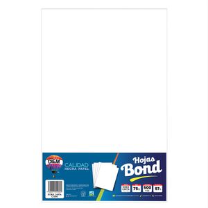 Papel Diem-97 Doble Carta Blanco 37K C/500Hjs Caja 5 Paquetes Doble Cta Diem