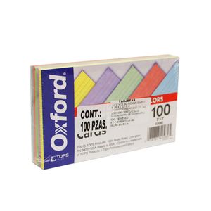Tarjeta Rayas 3X5 Colores Arcoiris Con 100 40280