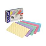 TARJETA RAYAS 3X5" COLORES ARCOIRIS CON 100