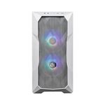 Gabinete Cooler Master TD300 MESH ARGB Mini Torre Mini ITX/Micro ATX 2xVentiladores Cristal Templado Color Blanco