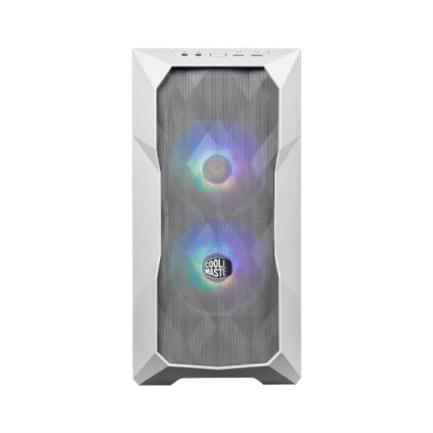 Gabinete Cooler Master TD300 MESH ARGB Mini Torre Mini ITX/Micro ATX 2xVentiladores Cristal Templado Color Blanco