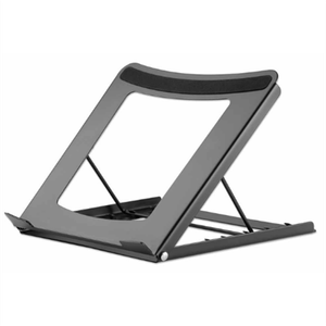 Soporte Manhattan Ajustable Para Laptop/Tablet 10" A 15.6" Plegable 5 Posiciones Hasta 5 Kg Color Negro Mncsopab063