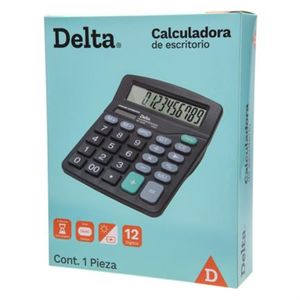 Calculadora Barrilito Delta Escritorio 12 Dígitos 17X14 Cm Batería Aa Brpcacab006