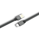 CABLE USB A USB TIPO C 1M NEGRO/GRIS CARGA ULTRA RAPIDA