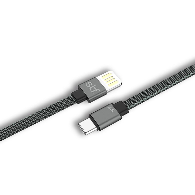 CABLE USB A USB TIPO C 1M NEGRO/GRIS CARGA ULTRA RAPIDA