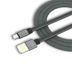 CABLE USB A USB TIPO C 1M NEGRO/GRIS CARGA ULTRA RAPIDA