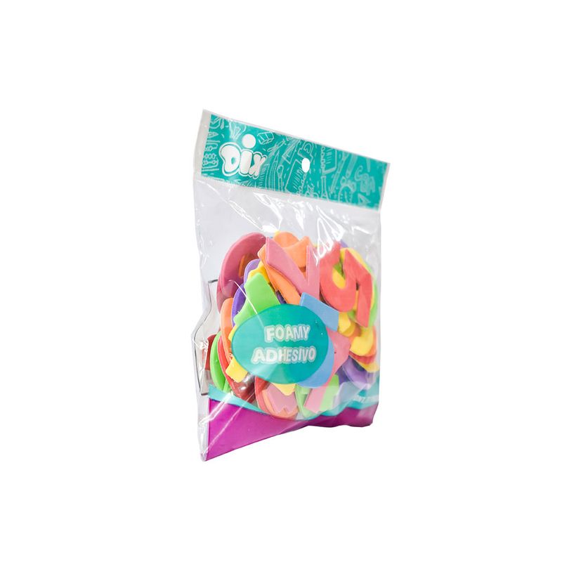 FIGURAS DE FOAMY CON ADHESIVO NUMEROS C/77 PIEZAS