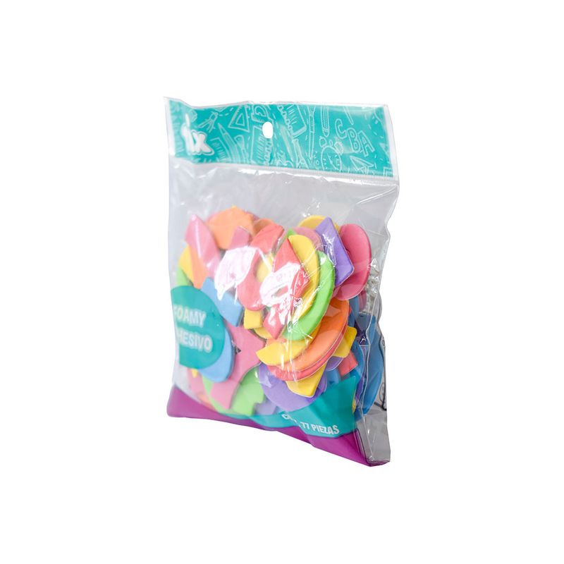 FIGURAS DE FOAMY CON ADHESIVO NUMEROS C/77 PIEZAS