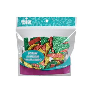 Figuras De Foamy Diamantado Con Adhesivo Numeros C/38 Piezas 4374