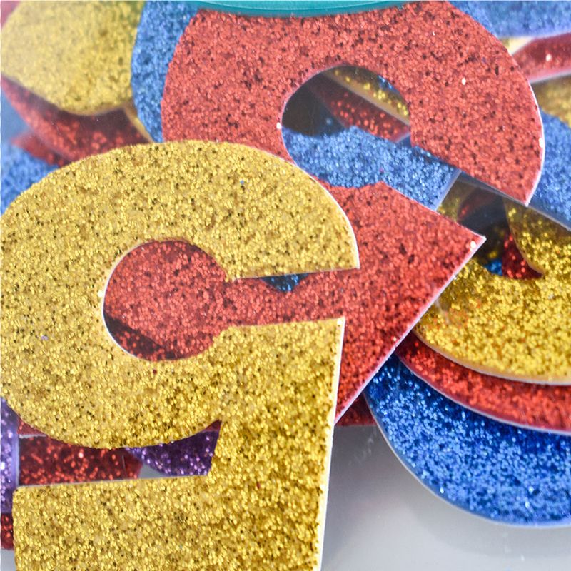 FIGURAS DE FOAMY DIAMANTADO CON ADHESIVO NUMEROS C/38 PIEZAS