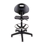 SILLA INDUSTRIAL OHI-48 SIN BRAZOS C/ARILLO CROMADO CON REGATONES