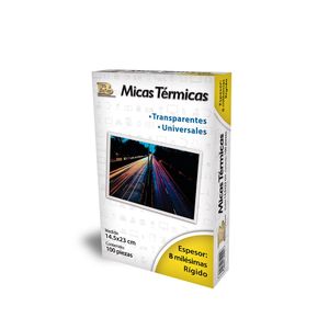 Mica Termica Media Carta 100Pzas (8 Mil) Mica200