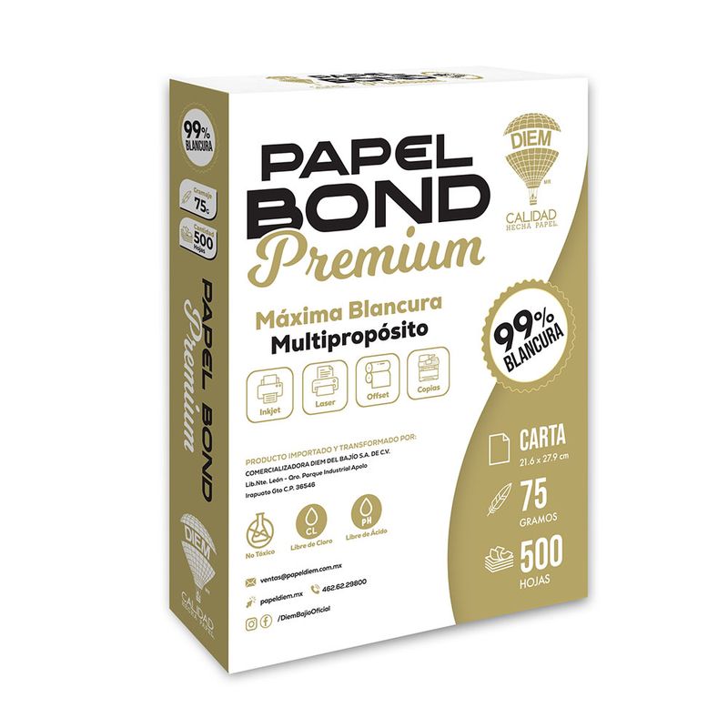 PAPEL DIEM-99 CARTA BLANCO 37K C/500HJS