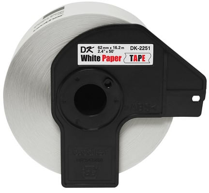 Brother DK-2251 cinta para impresora de etiquetas Negro y rojo sobre blanco