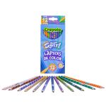 LAPICES DE COLOR 12L MULTICOLOR SWIRL CRAYOLA
