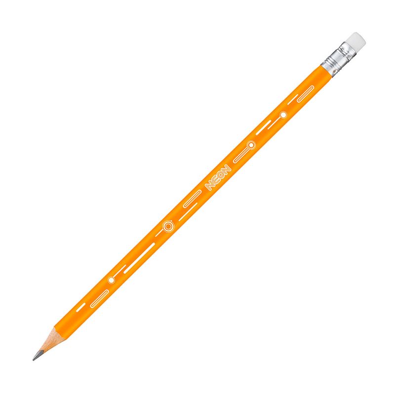 LAPIZ GRAFITO CON GOMA #2 TRIANGULAR NEON BLT C/3