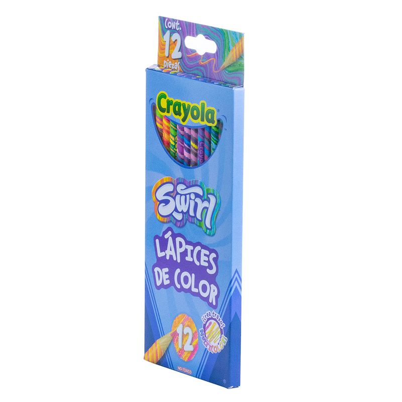 LAPICES DE COLOR 12L MULTICOLOR SWIRL CRAYOLA