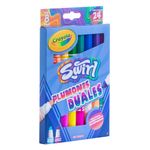MARCADOR GRUESO BASE AGUA DUAL SWIRL 8 PZAS CRAYOLA