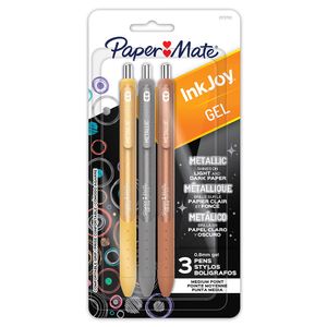 Boligrafo Mediano Gel 0.7 Blt C/3 Colores Metallic 2173763