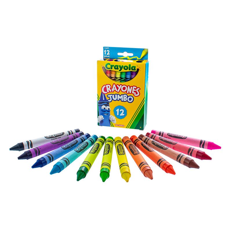 CRAYON REDONDO JUMBO CON 12 CRAYOLA