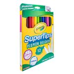 PLUMONES DELGADOS SURTIDOS CON 12 CRAYOLA