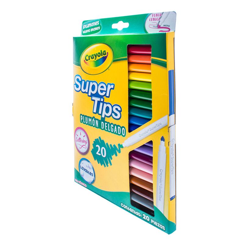PLUMONES DELGADOS RED SURTIDOS CON 20 CRAYOLA