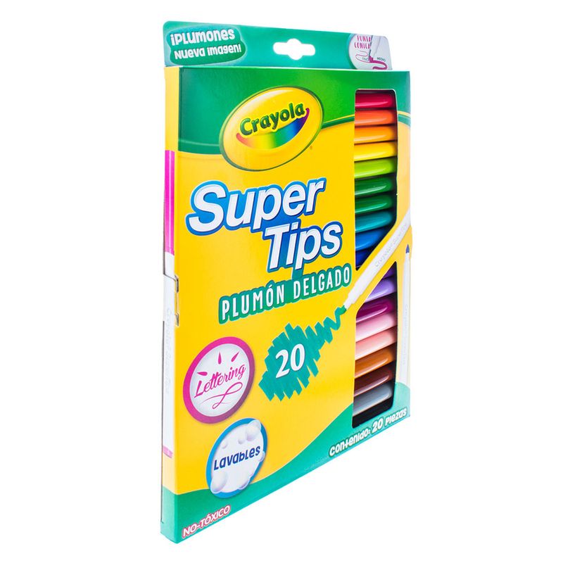 PLUMONES DELGADOS RED SURTIDOS CON 20 CRAYOLA
