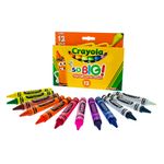 CRAYON REDONDO EXTRA JUMBO CON 12 CRAYOLA