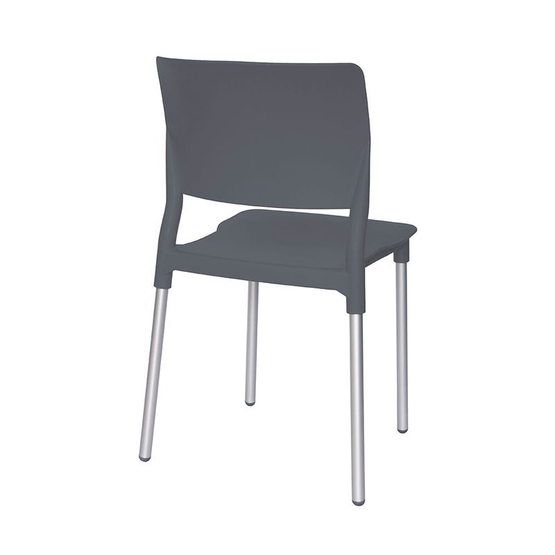 SILLA VISITA SIN BRAZOS REEF POLIPROPILENO GRIS