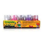 PINTURA TEMPERA LAVABLE 25ML CON 10 BOTES CRAYOLA