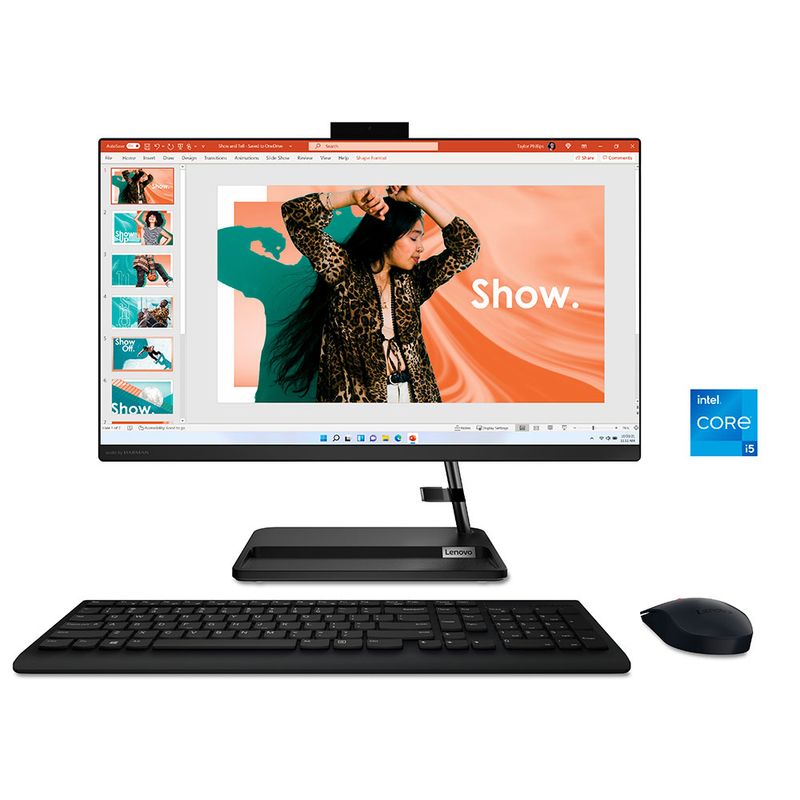 COMPUTADORA ALL IN ONE LENOVO IDEACENTER 3 24IAP7, CORE i5-13420H, 8GB RAM, 512GB SSD, 238 FHD, WIN11 HOME