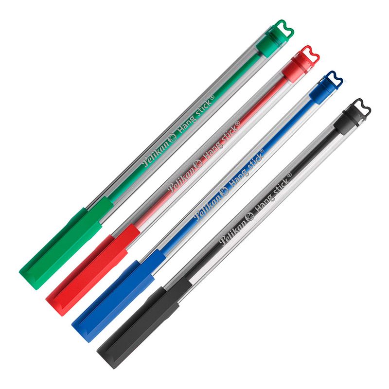 BOLIGRAFO MEDIANO HANG STICK COL SURTIDOS BOLSA C/4 PZAS PELIKAN