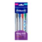 BOLIGRAFO MEDIANO HANG STICK COL SURTIDOS BOLSA C/4 PZAS PELIKAN