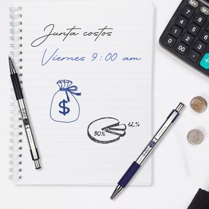 Boligrafo Mediano Gel Retractil Azul G-301 Blt 8904-11