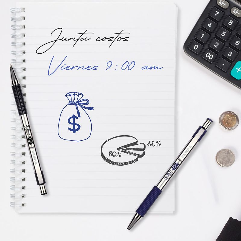 BOLIGRAFO MEDIANO GEL RETRACTIL AZUL G-301 BLT