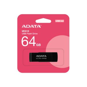 Memoria Usb De 64Gb Ur310 3.2 Gen 1 (Retro Compatible 3.0 Y 2.0), Diseño Material Reciclado Sin Tapa. Negro. Uc310- Uc310-64G-Rbk