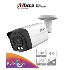 Camara Bala 4K Full Color/ 8 Mp/ Lente 2.8Mm/ 106 Grados De Apertura/ Microfono Integrado/ 40 Mtrs. De Iluminación/ Hfw1809Tlm-A-Led