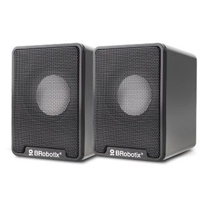 Bocinas Multimedia, Usb + 3.5 Mm, Negro,  20 Hz – 20 Khz 963937 Brobotix 963937