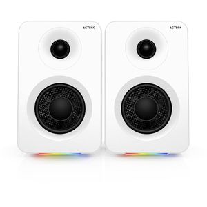 Bocinas Tipo Estudio  Dynamic Exact R  Bs700 Elite Series, Sonido Estereo 2.0,Potencia 50W Rms, Color Blanco. Br-94 Ac-940825