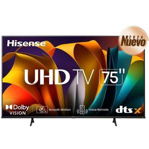 Television Hisense 75A6Nv, 75 Pulgadas, 4K Ultra Hd, 3840 X 2160 Pixeles, Vidaa 75A6Nv