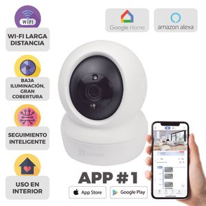 Mini Cámara Pt Ip 2 Mp Ezviz H6C / Wi-Fi / Smart Tracking / Uso Interior / Audio De Dos Vías/ Notificación Push/ Mi H6C