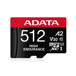 Micro Secure Digital Adata High Endurance (Alta Durabilidad) Microsdxc Uhs-I U3, Sd6.0 Clase 10, V30 512Gb Clase 10 Ausdx512Gui3V30Sha2-Ra1