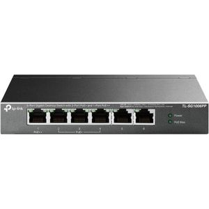 Switch Gigabit De Sobremesa De 6 Puertos Con Poe+ De 3 Puertos Y Poe++ De 1 Puerto Tl-Sg1006Pp