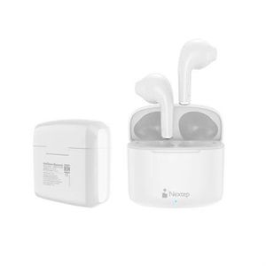 Audífonos Nextep Ne-428B Buds Bluetooth Control Táctil Hasta 20 Horas Color Blanco, Tipo Universal, Alcance De 10 M Ne-428B
